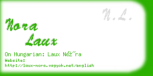 nora laux business card